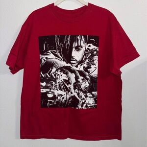 Red Graphic T-Shirt Juice Wrld 999 club